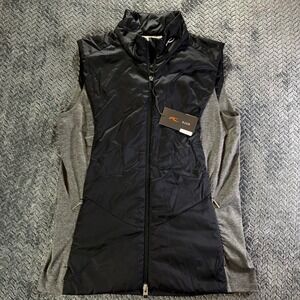 NWT KJUS Women's Radiation Vest LG40-J00 Black Grey Golf Vest‎ Size 40 $199msrp